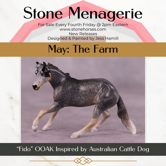 "Fido" OOAK Cutter Chip By Jess Hamill - Menagerie Series