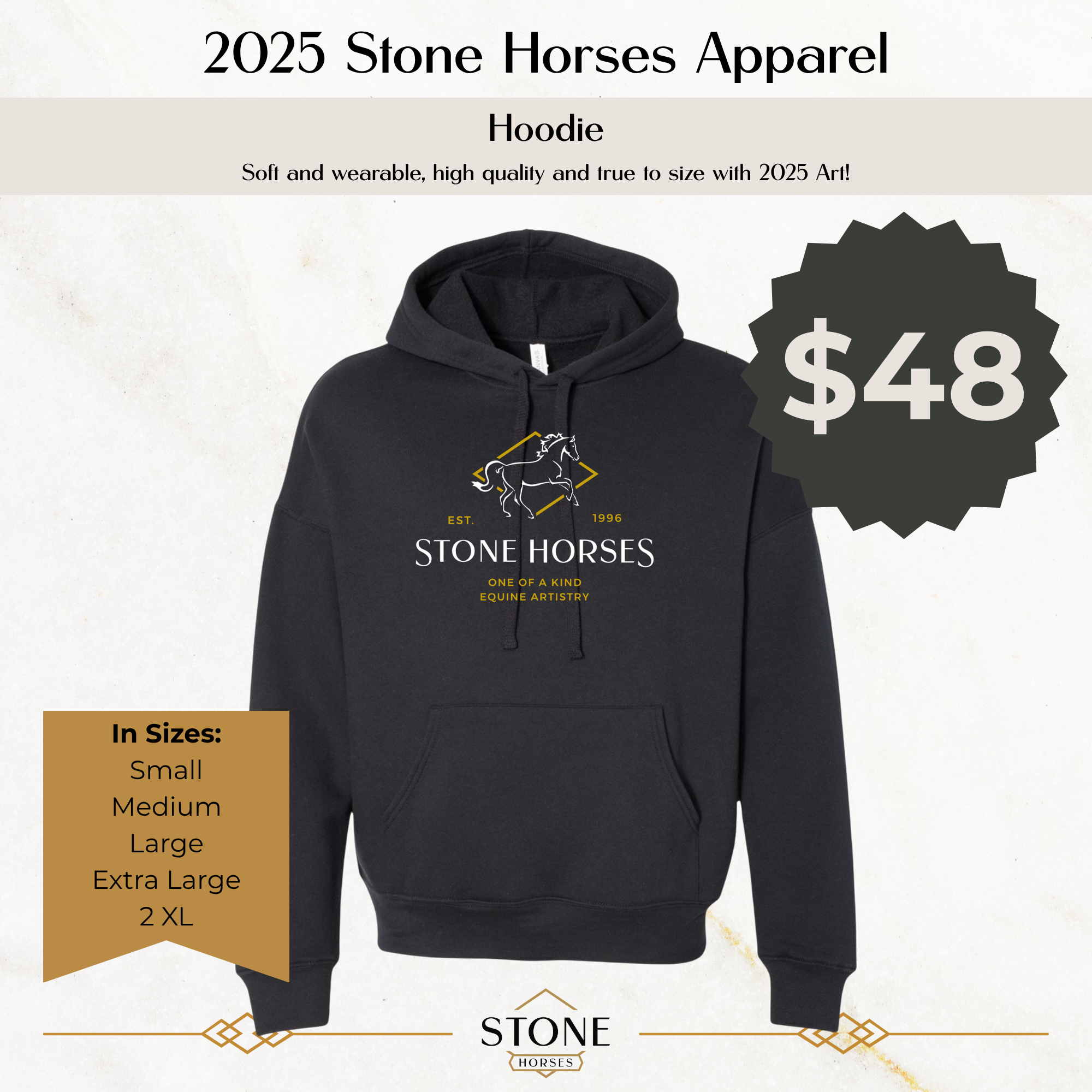 Stone Horses 2025 Hooded Sweatshirt