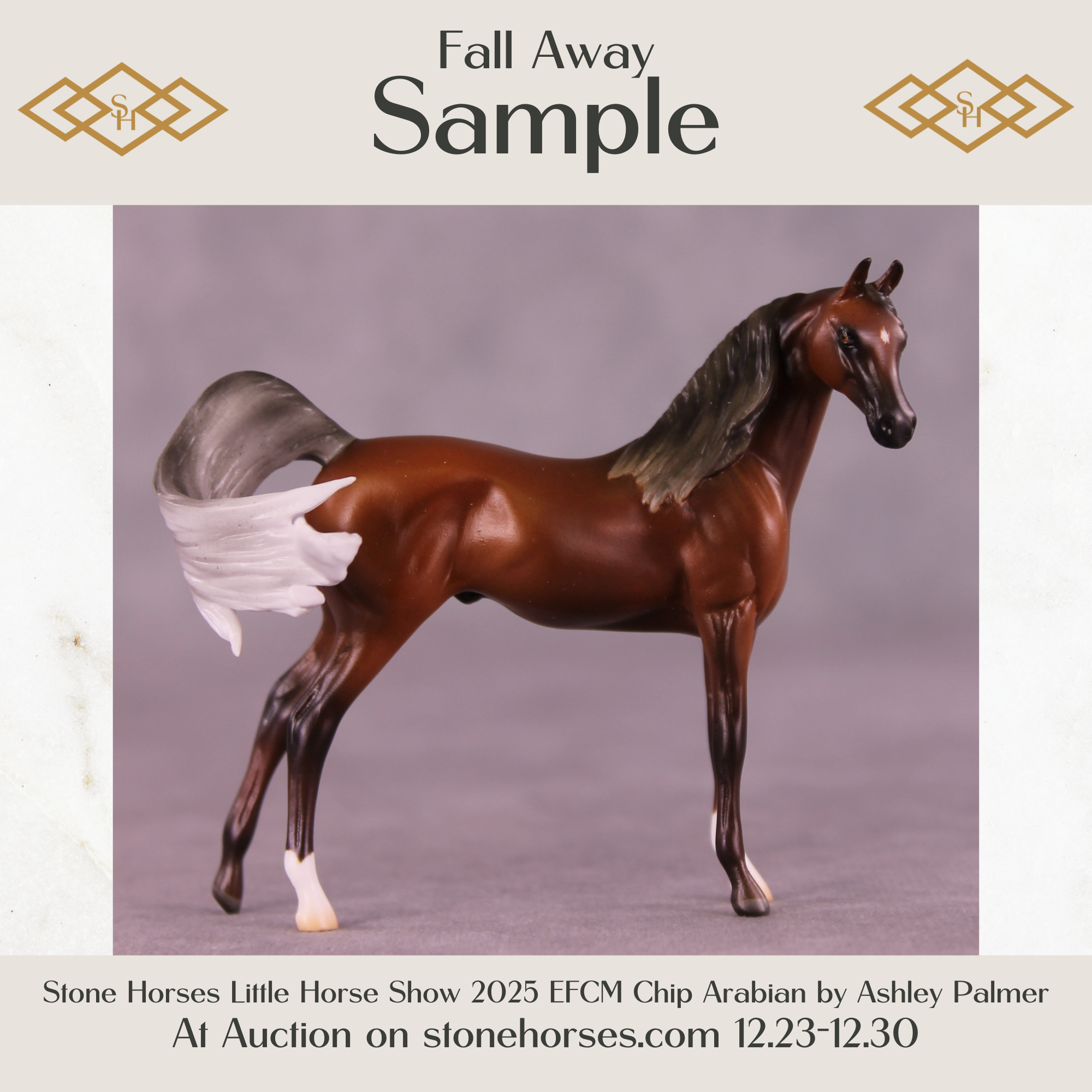 SAMPLE Fall Away LE-10 FCM Chip Arabian by Ashley Palmer HS25