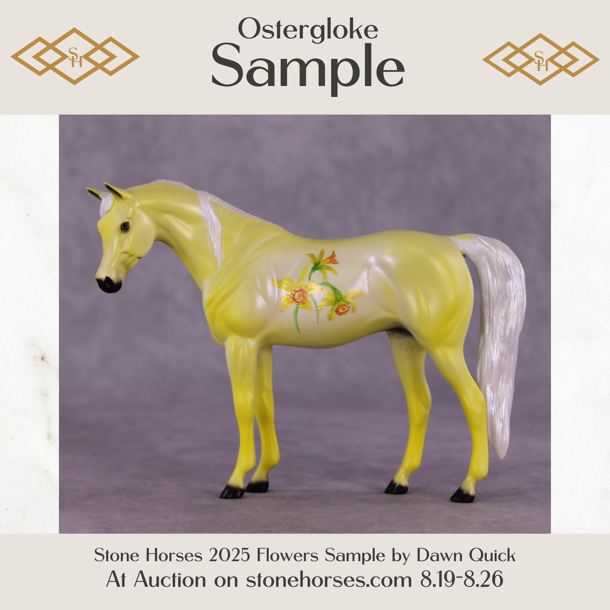Ostergloke Sample Pebble Arabian by Dawn Quick SS825