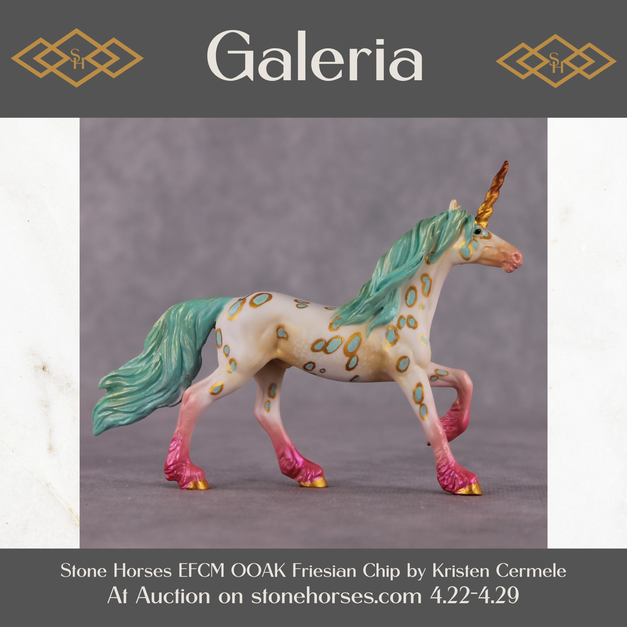 "Galeria" EFCM Friesian Chip By Kristen Cermele