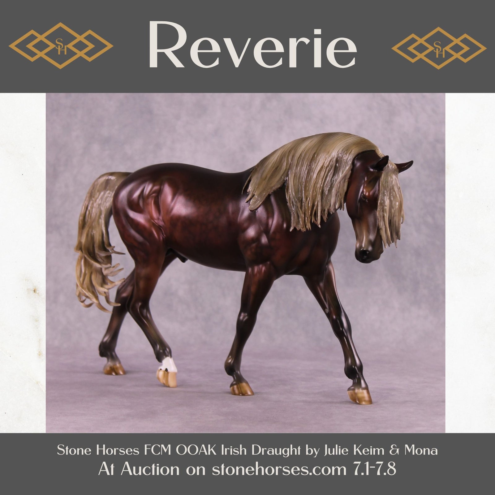 "Reverie" OOAK FCM Irish Draught by Julie Keim Best Offer 07/08/25