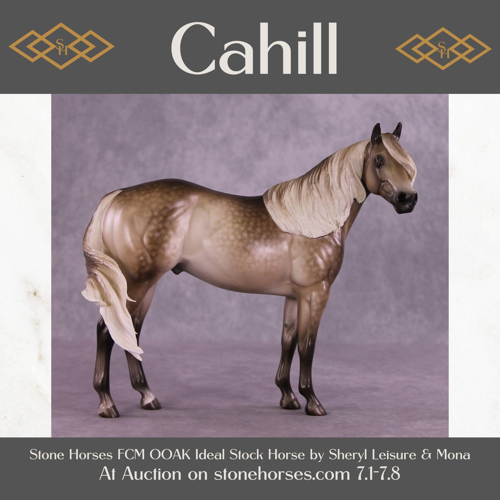 "Cahill" OOAK FCM Ideal Stock Horse by Sheryl Leisure Best Offer 07/08/25