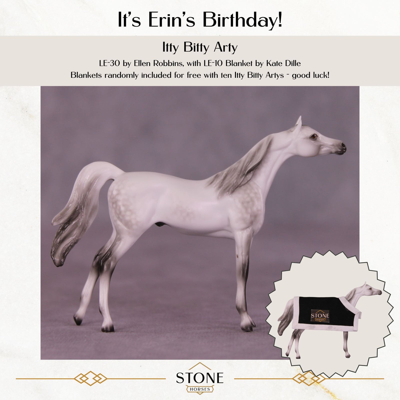 Itty Bitty Arty LE-30 Chip Arabian by Ellen Robbins SCD25