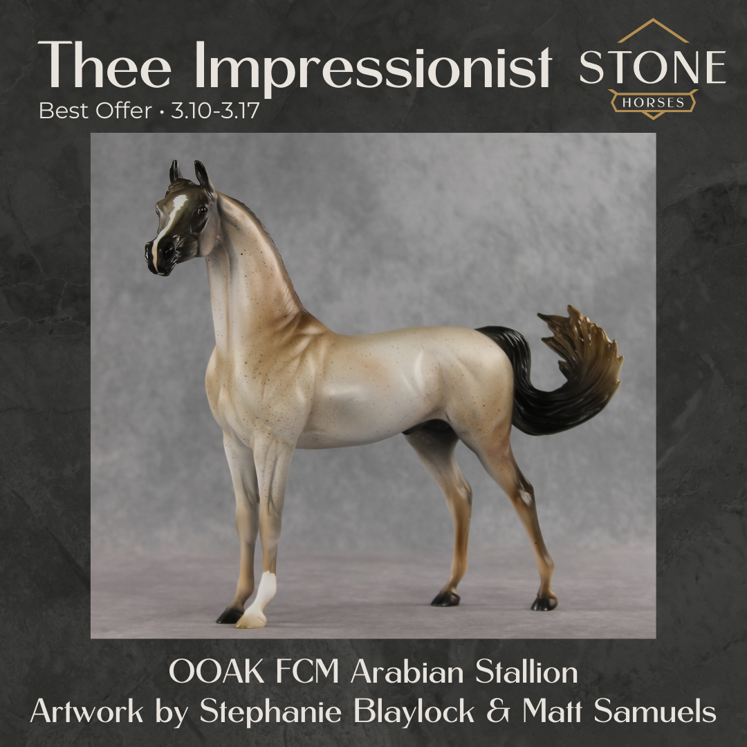 Thee Impressionist OOAK FCM Arabian Stallion by Stephanie Blaylock & Matt Samuels Best Offer 3.10.2026