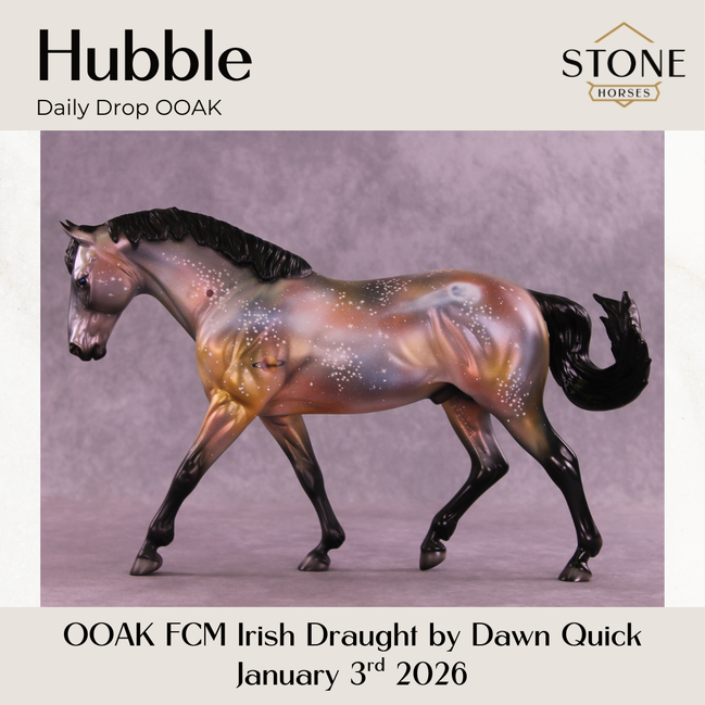 Hubble OOAK FCM Irish Draught by Dawn Quick DDOOAKs26
