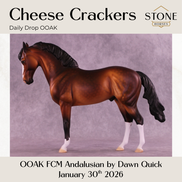 Cheese Crackers OOAK FCM Andalusian by Dawn Quick DDOOAKs26