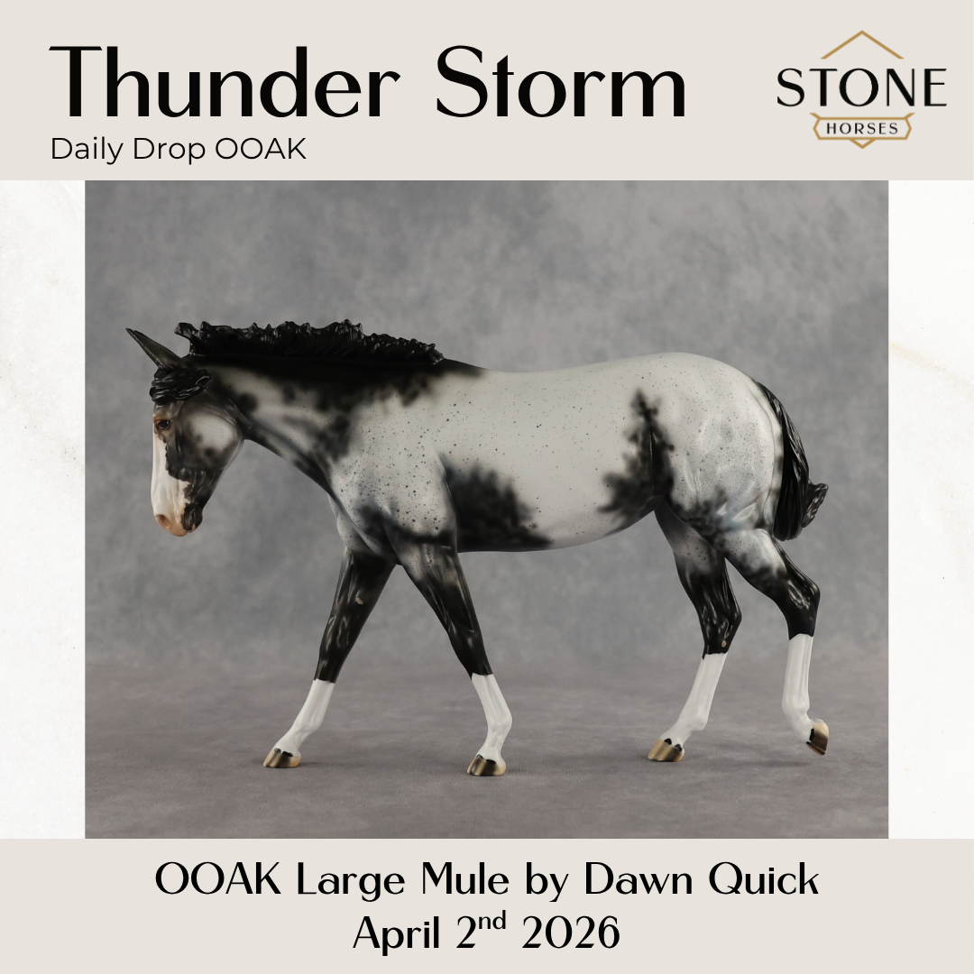 Thunder Storm OOAK Large Mule by Dawn Quick DDOOAKs26