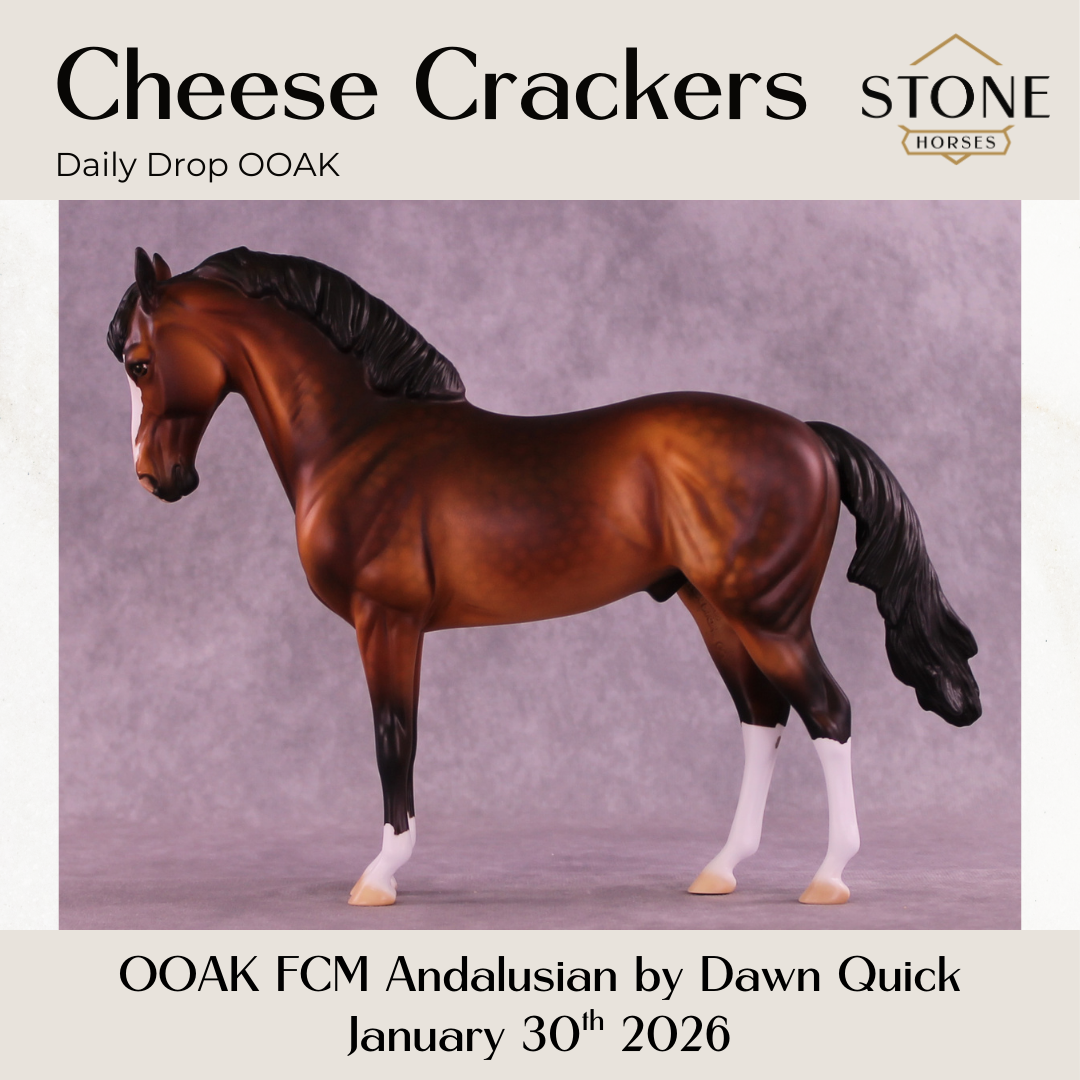 Cheese Crackers OOAK FCM Andalusian by Dawn Quick DDOOAKs26