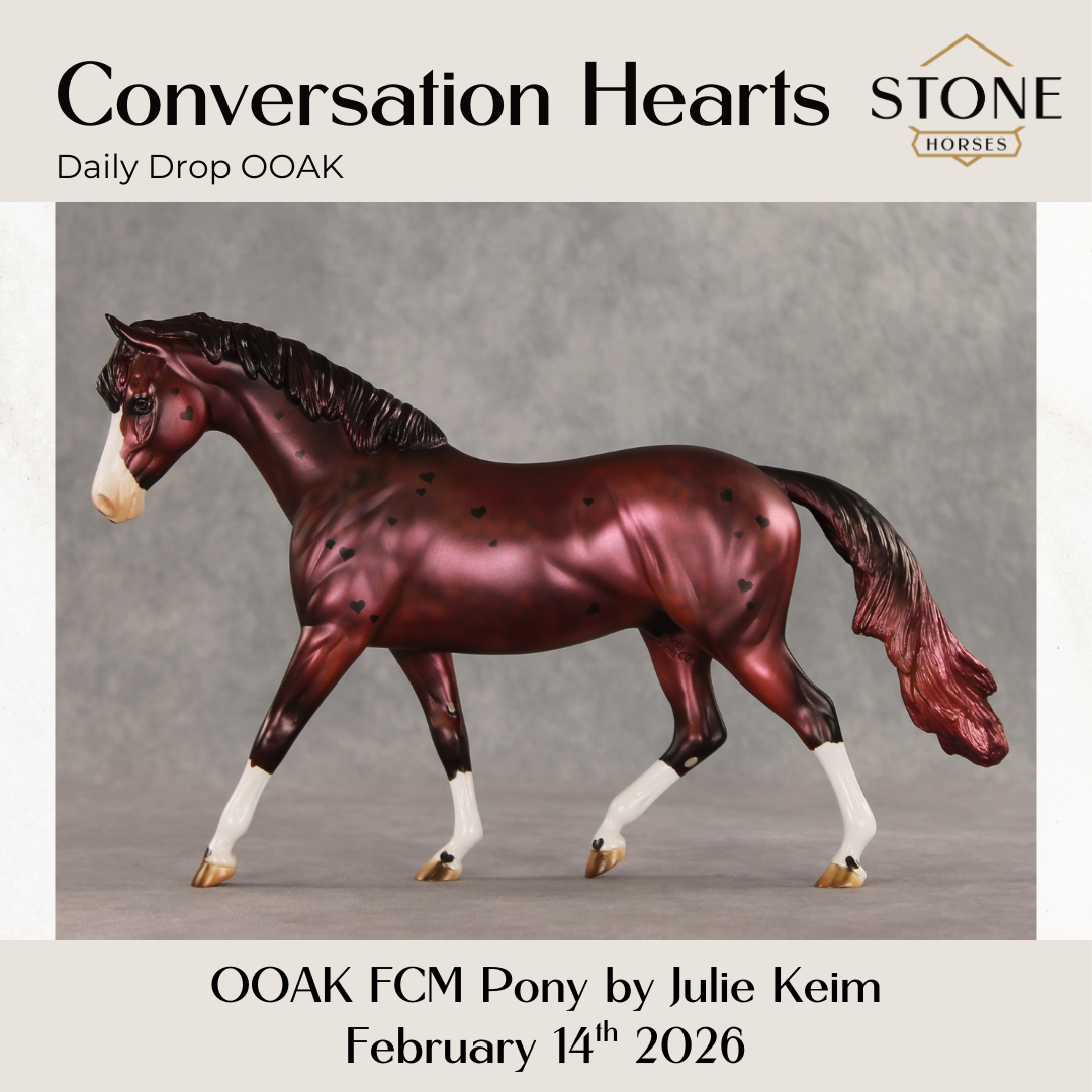 Conversation Hearts OOAK FCM Pony by Julie Keim DDOOAKs26