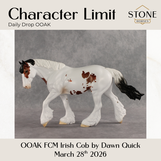 Character Limit OOAK FCM Irish Cob by Dawn Quick DDOOAKs26