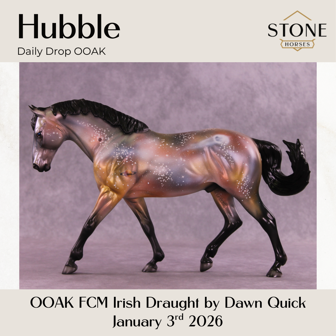 Hubble OOAK FCM Irish Draught by Dawn Quick DDOOAKs26
