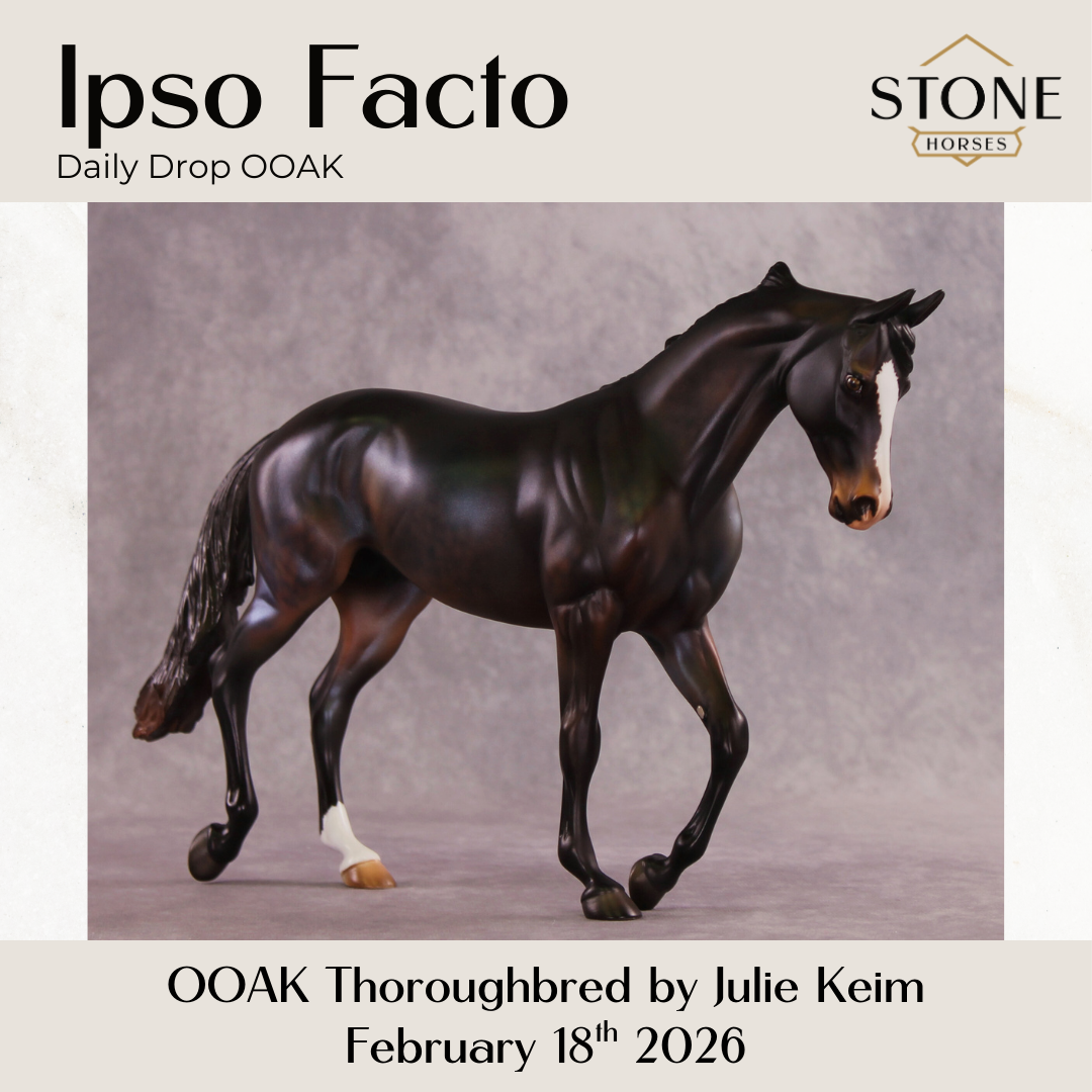 Ipso Facto OOAK Thoroughbred by Julie Keim DDOOAKs26