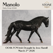 Manolo OOAK FCM Irish Draught by Jess Hamill DDOOAKs26