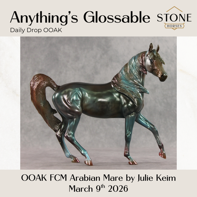 Anything's Glossable OOAK FCM Arabian Mare by Julie Keim DDOOAKs26