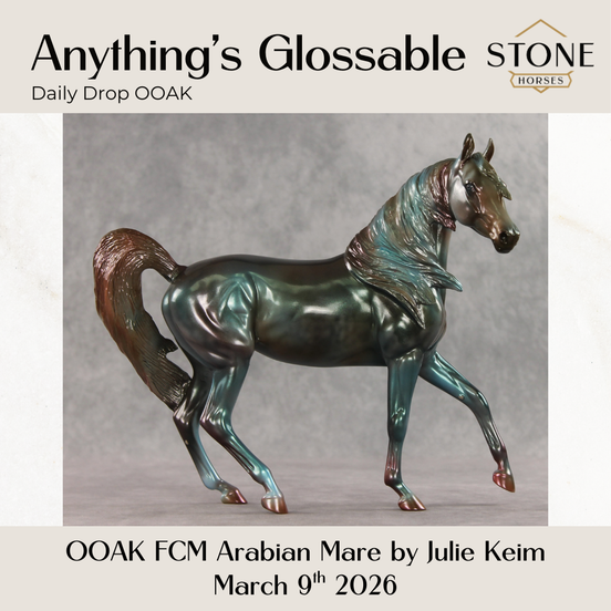 Anything's Glossable OOAK FCM Arabian Mare by Julie Keim DDOOAKs26