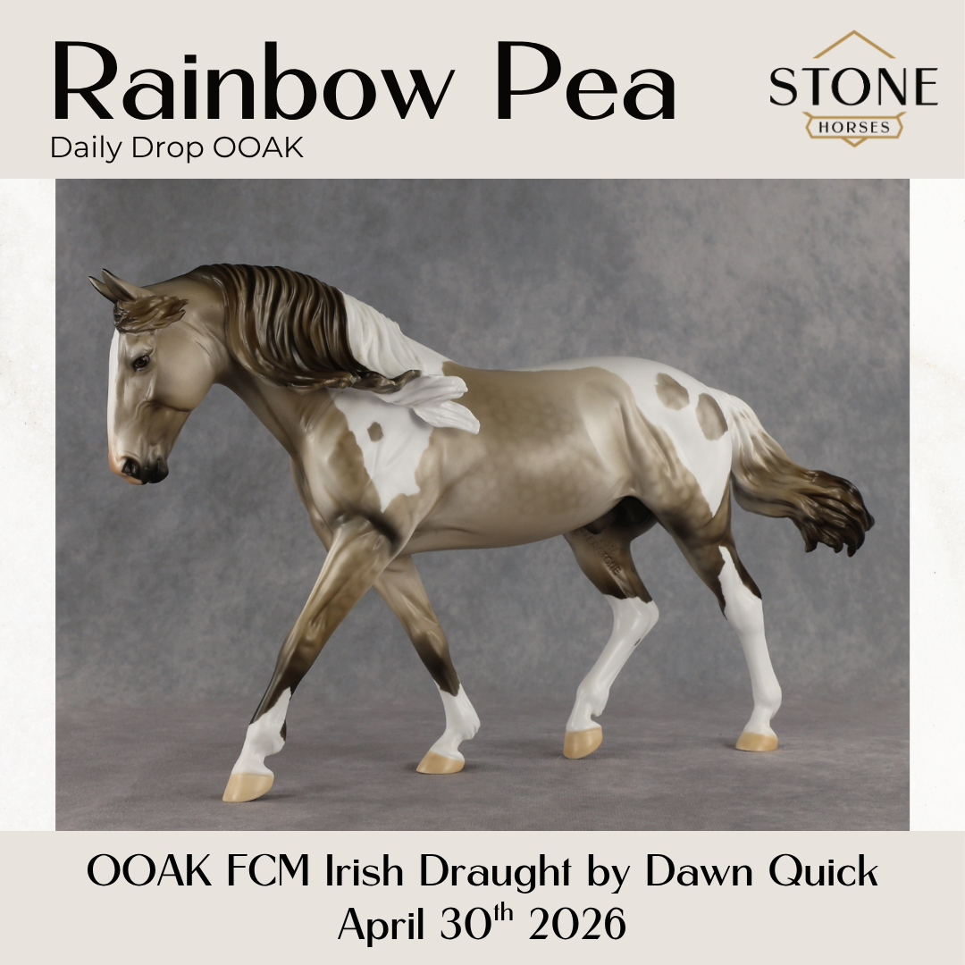 Rainbow Pea OOAK FCM Irish Draught by Dawn Quick DDOOAKs26