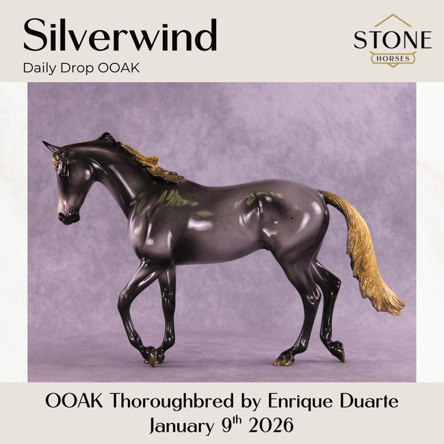 Silverwind OOAK Thoroughbred by Enrique Duarte DDOOAKs26