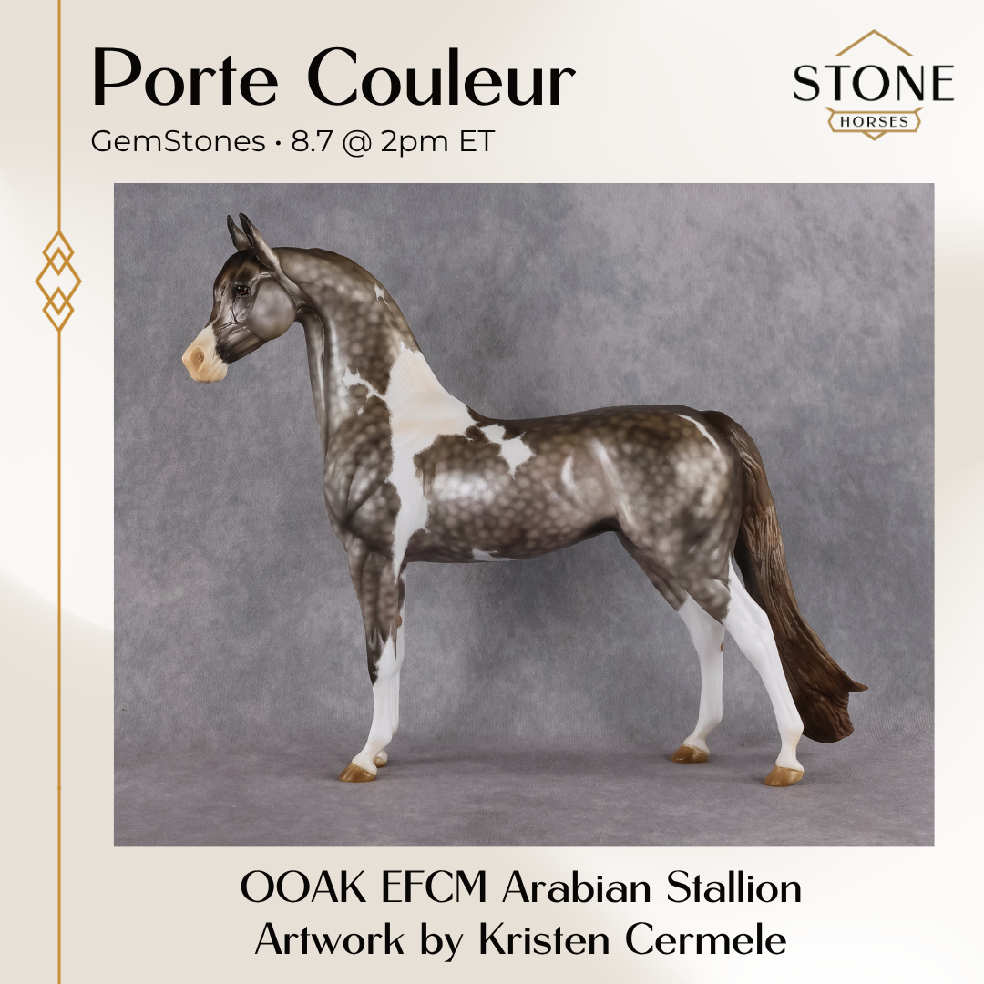 Porte Couleur OOAK EFCM Arabian Stallion by Kristen Cermele GS26
