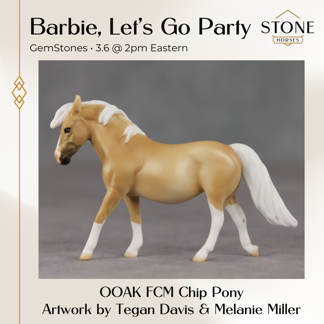 Barbie, Let's Go Party OOAK FCM Chip Pony by Tegan Davis & Melanie Miller GS26