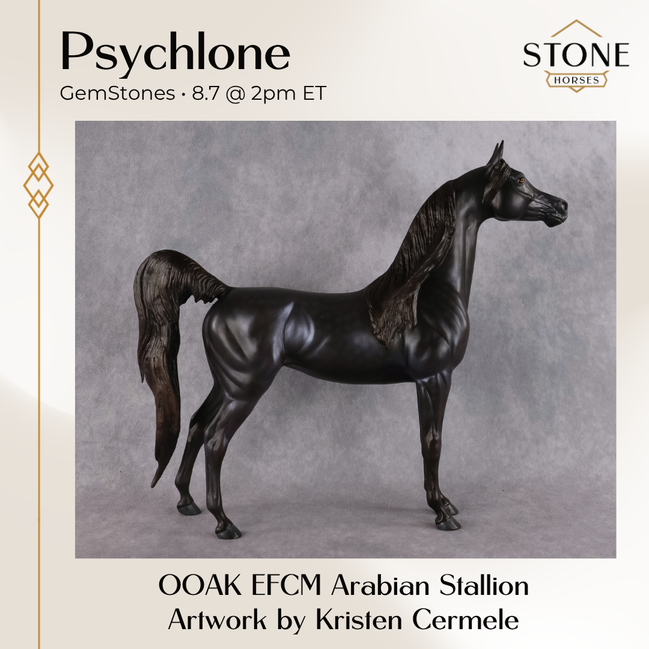 Psychlone OOAK EFCM Arabian Stallion by Kristen Cermele GS26