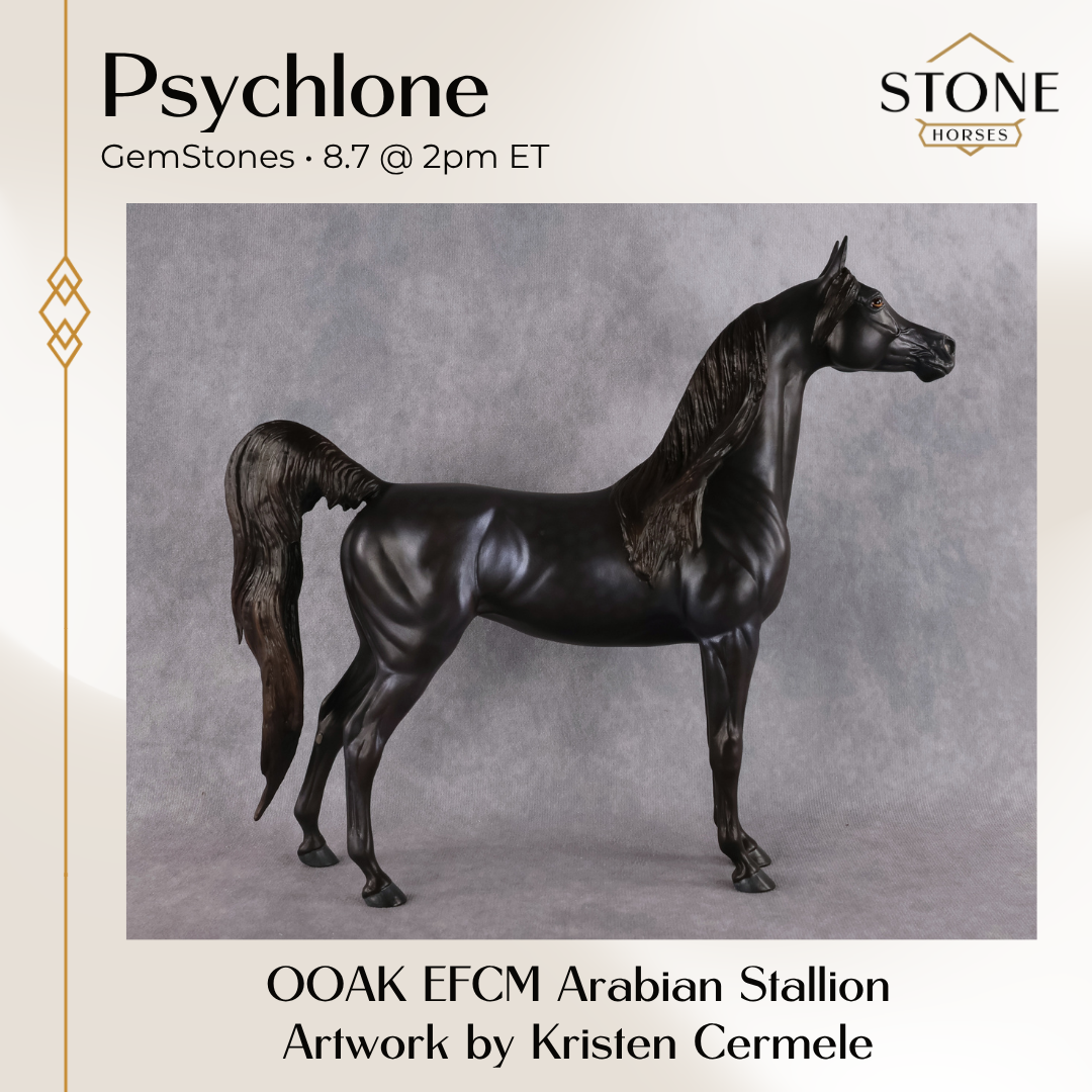 Psychlone OOAK EFCM Arabian Stallion by Kristen Cermele GS26