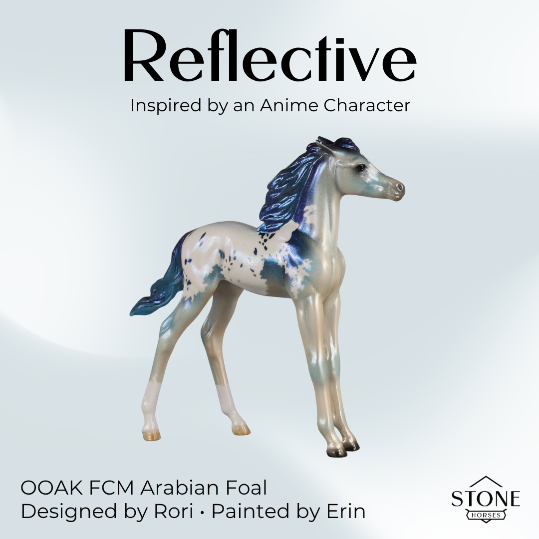 Reflective OOAK FCM Arabian Foal by Erin & Rori AH26