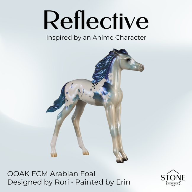 Reflective OOAK FCM Arabian Foal by Erin & Rori AH26