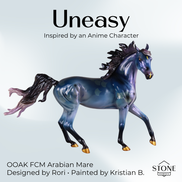 Uneasy OOAK FCM Arabian Mare by Kristian & Rori AH26
