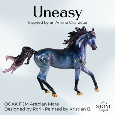 Uneasy OOAK FCM Arabian Mare by Kristian & Rori AH26