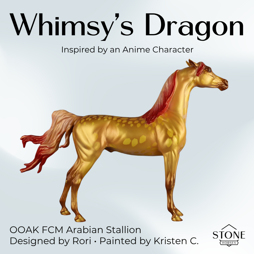 Whimsy's Dragon OOAK FCM Arabian Stallion by Kristen & Rori AH26