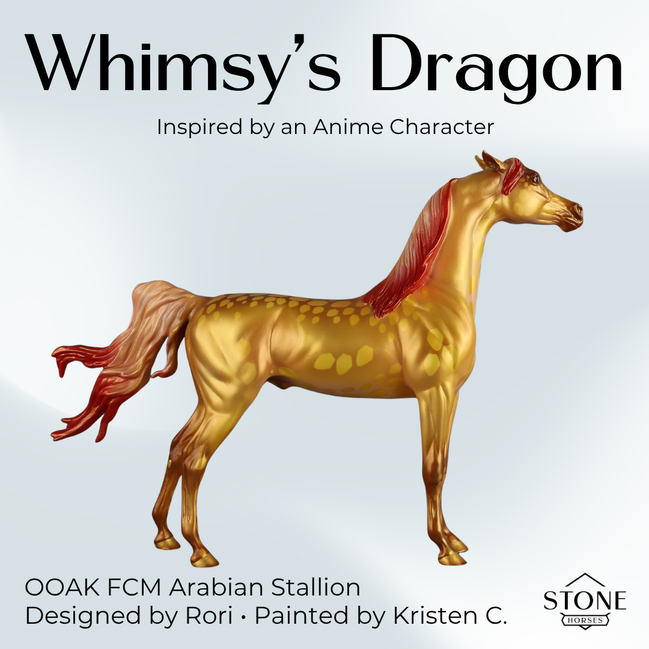 Whimsy's Dragon OOAK FCM Arabian Stallion by Kristen & Rori AH26