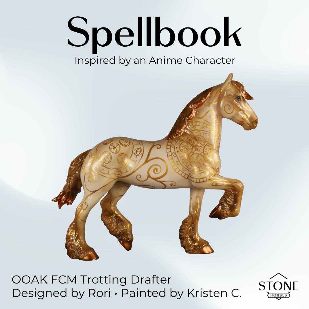 Spellbook OOAK FCM Trotting Drafter by Kristen & Rori AH26