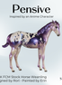 Pensive OOAK FCM Stock Horse Weanling by Erin & Rori AH26