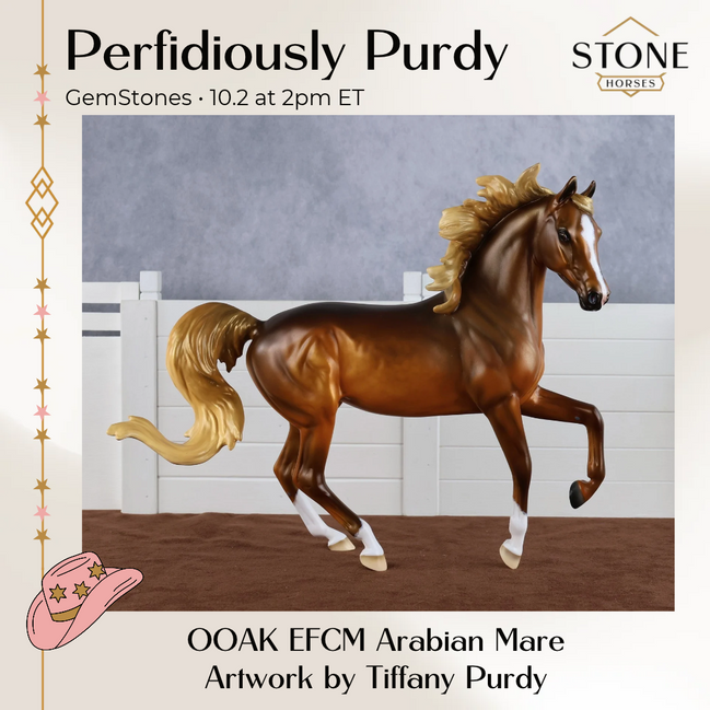 Perfidiously Purdy OOAK EFCM Arabian Mare by Tiffany Purdy GS26