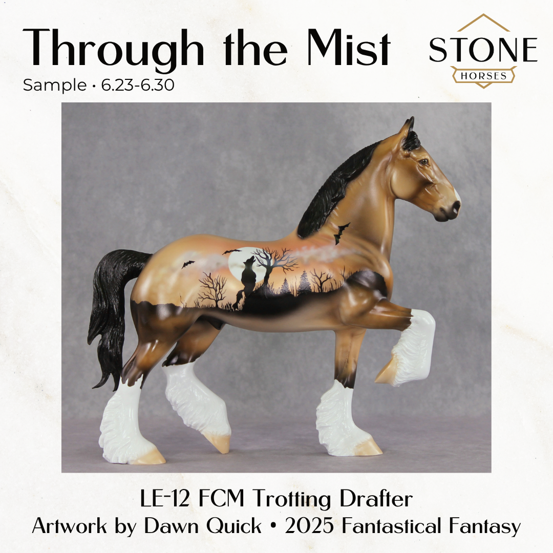SAMPLE Through the Mist LE-12 FCM Trotting Drafter by Dawn Quick SS0626