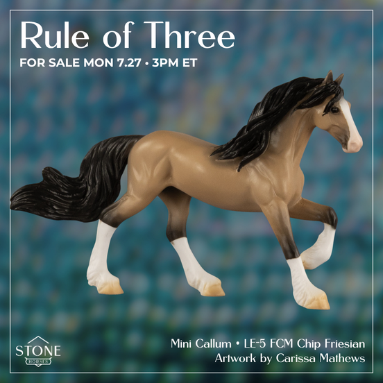 Mini Callum LE-5 FCM Chip Friesian by Carissa Mathews Ro326
