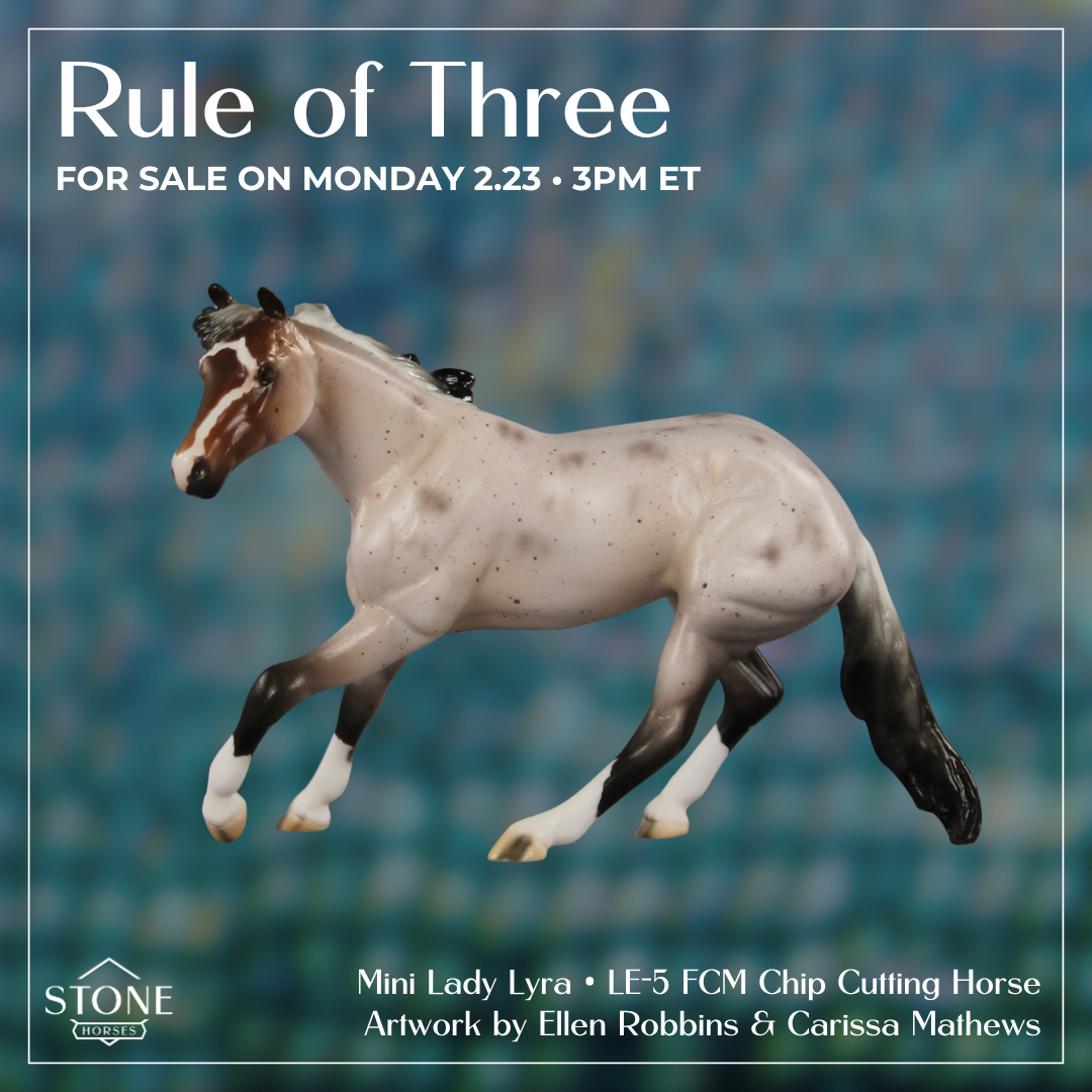 Mini Lady Lyra LE-5 FCM Chip Cutting Horse by Ellen Robbins & Carissa Mathews Ro326