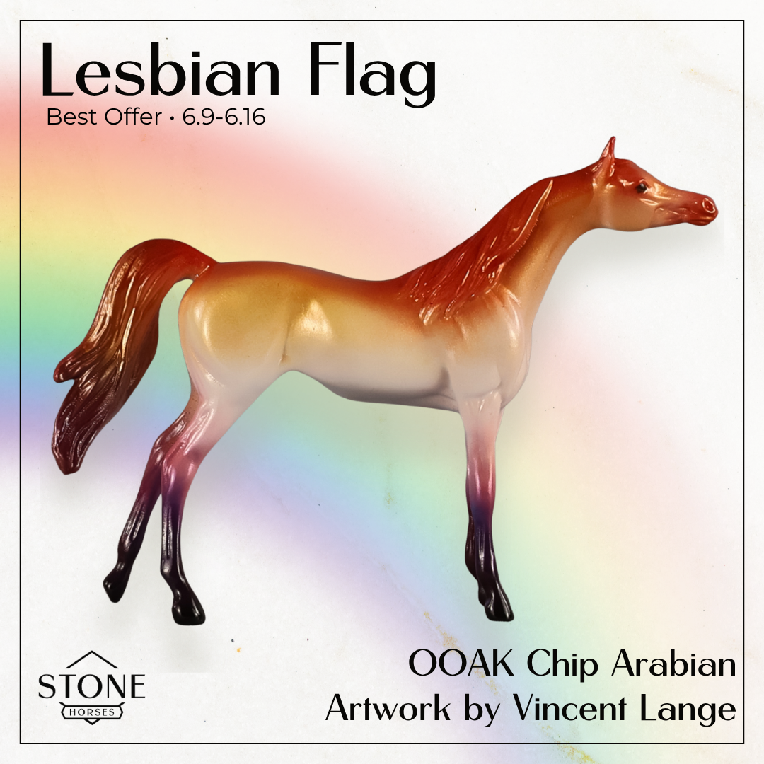 Lesbian Flag OOAK Chip Arabian by Vincent Lange Best Offer 6.9.2026