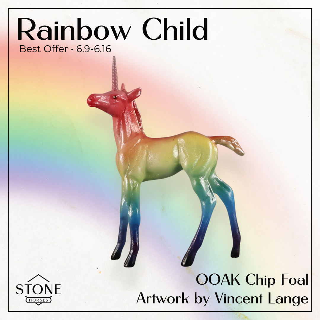 Rainbow Child OOAK FCM Chip Foal by Vincent Lange Best Offer 6.16.2026