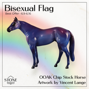 Bisexual Flag OOAK Chip Stock Horse by Vincent Lange Best Offer 6.16.2026
