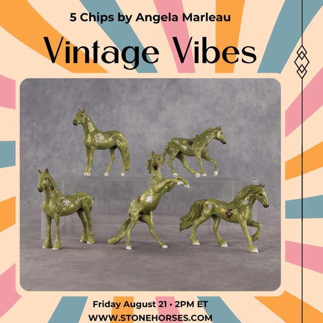 Retro Green Blind Bag OOAK Chips by Angela Marleau VTV26