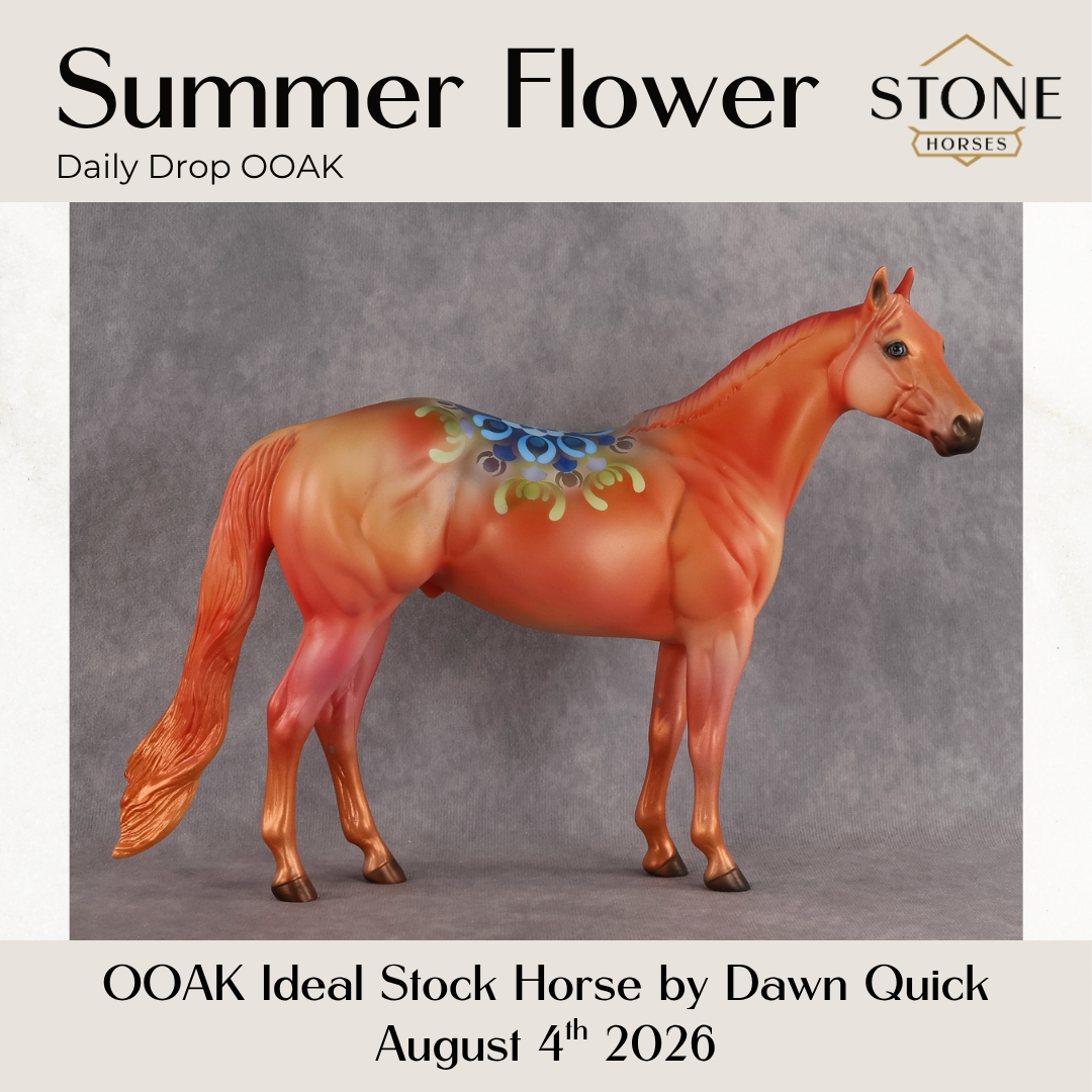 Summer Flower OOAK Ideal Stock Horse by Dawn Quick DDOOAKs26