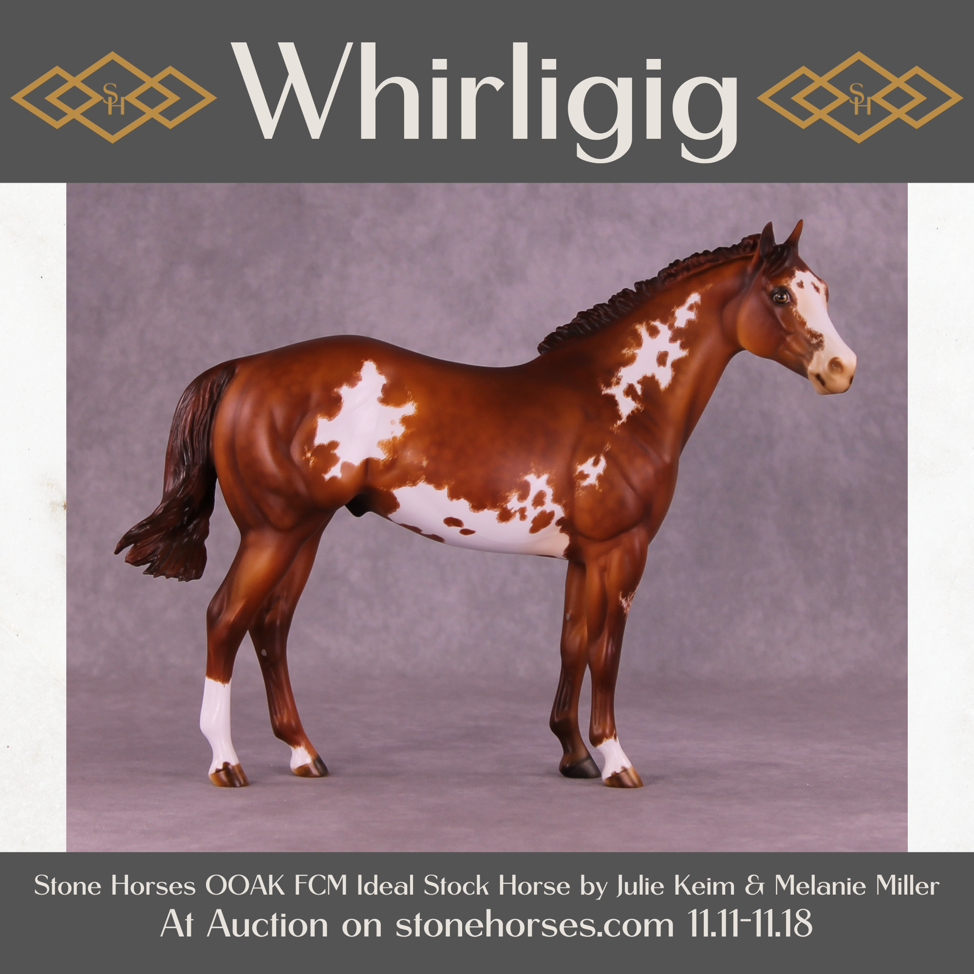Whirligig OOAK FCM Ideal Stock Horse by Julie Keim Best Offer 11/18/25