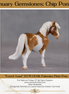 "French Toast" OOAK Custom Palomino Overo Pony Chip By Kristen Cermele - Gemstone Series