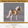 French Toast OOAK Custom Palomino Overo Pony Chip By Kristin Cermele - Gemstone Series