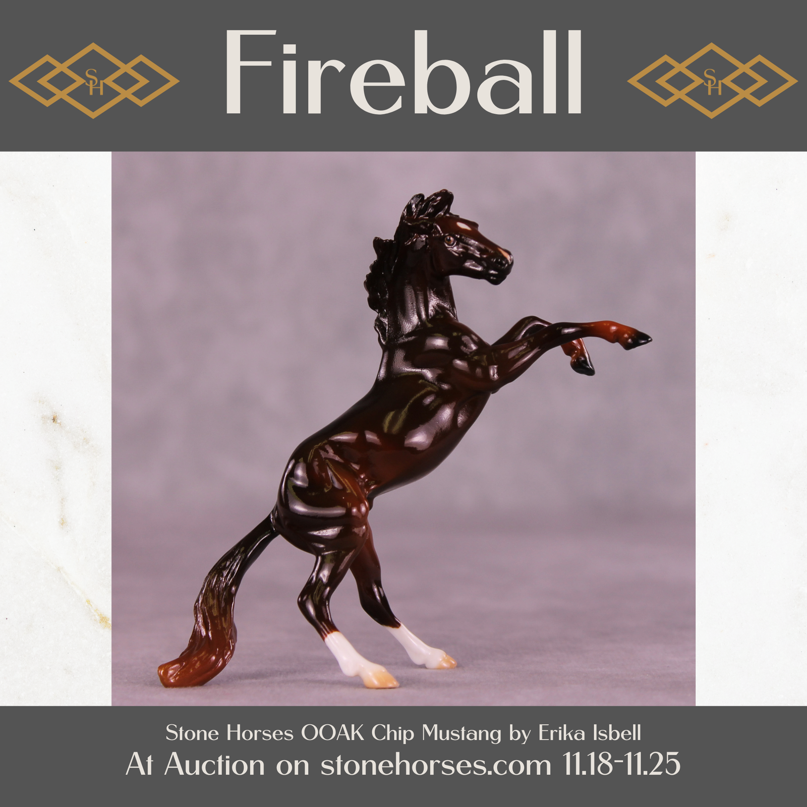 Fireball OOAK Chip Mustang by Erika Isbell 11/25/2025 SS1125
