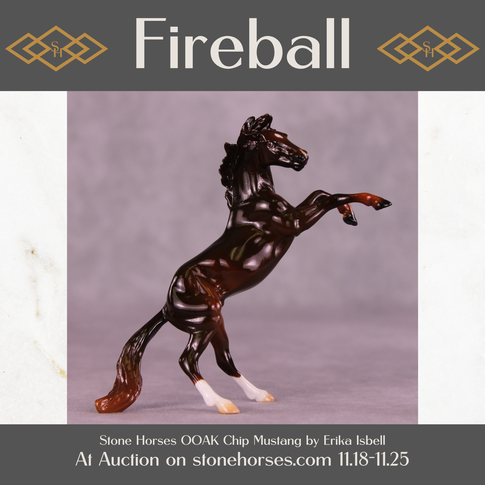 Fireball OOAK Chip Mustang by Erika Isbell 11/25/2025 SS1125