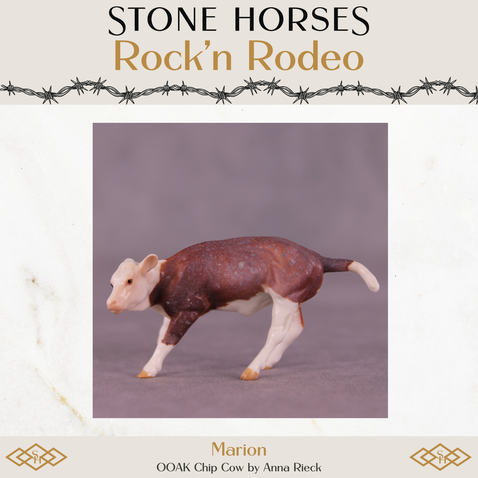 Marion OOAK Chip Cow by Anna Rieck Special Chip Drop