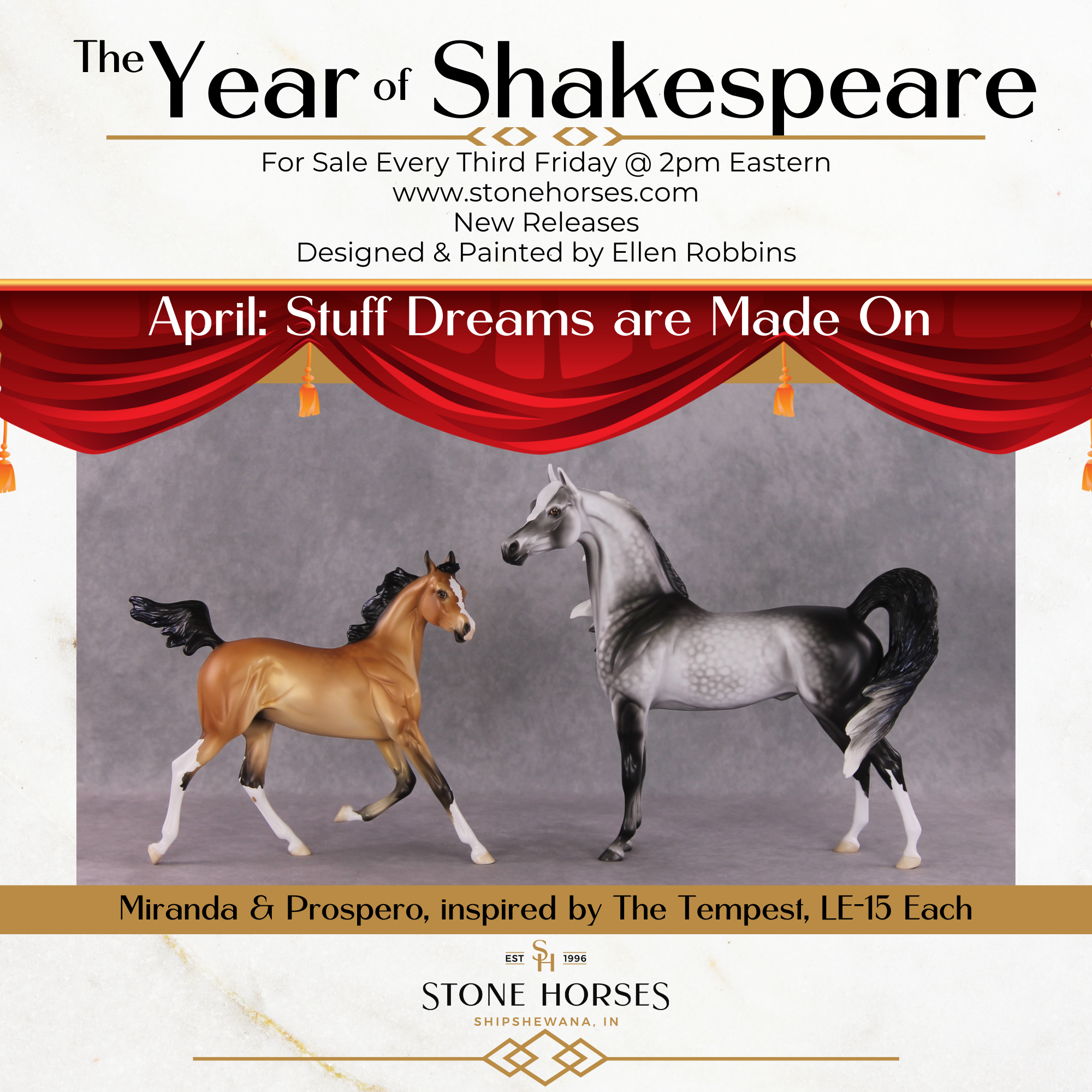 "Prospero" LE-15 Arabian Stallion By Ellen Robbins CL25